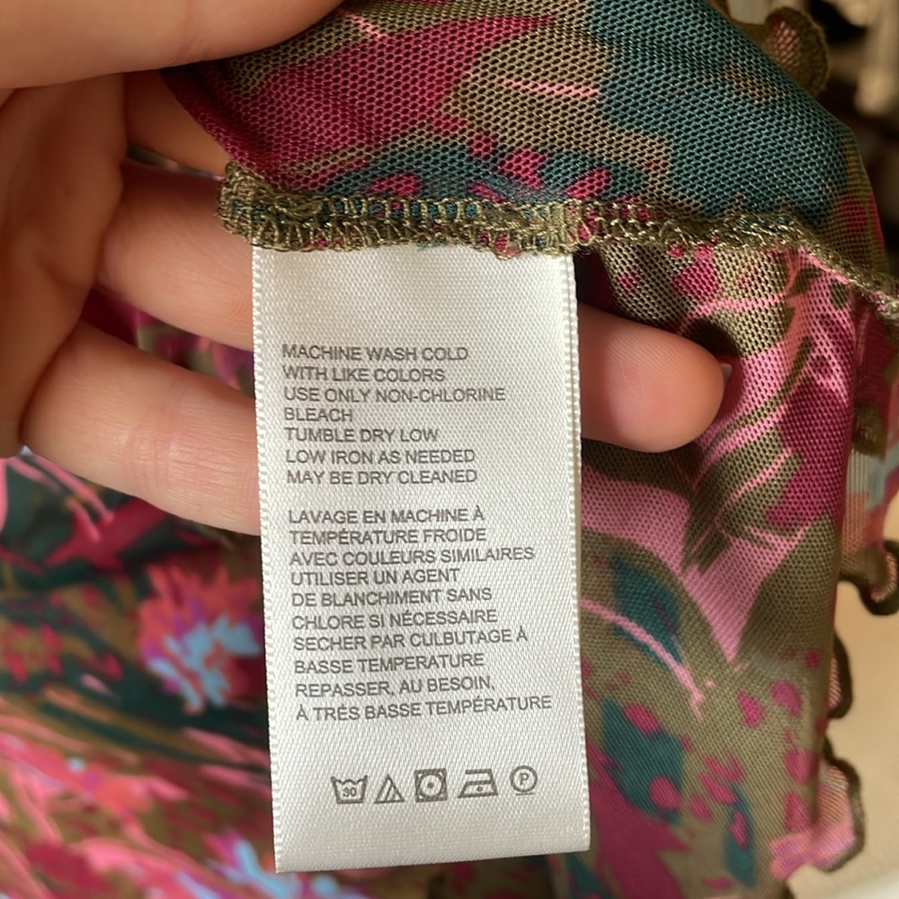 NWOT Free People sheer top - Picture 5 of 6